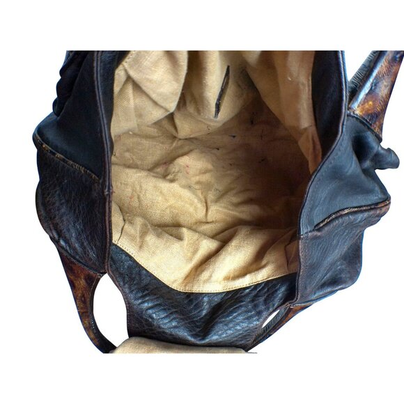 Fendi Zucca Nappa Nuvolata Vitello Tortuga Spy Bag Tobacco Brown Leather & Canva - Picture 13 of 16